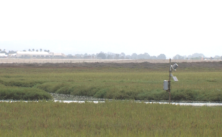 The research station that monitors water conditions in the Tijuana River Estuary every 15 minutes, sending information to a satellite on Sept. 5, 2017