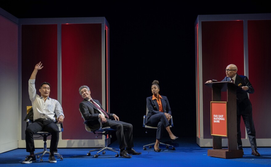 Daniel Dae Kim, Kevin del Aguila, Marinda Anderson and Francis Jue in "Yellow Face."