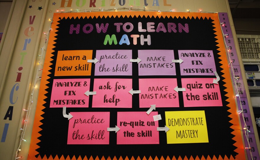 Hagan's classroom is a riot of color and inspiration.