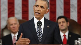 President Barack Obama delivers his final State of the Union address before a joint session of Congress, Jan. 12, 2016.