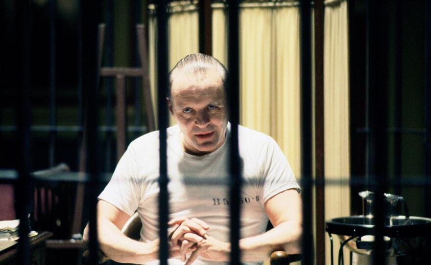 Anthony Hopkins as Hannibal Lecter in <em>Silence of the Lambs</em>.