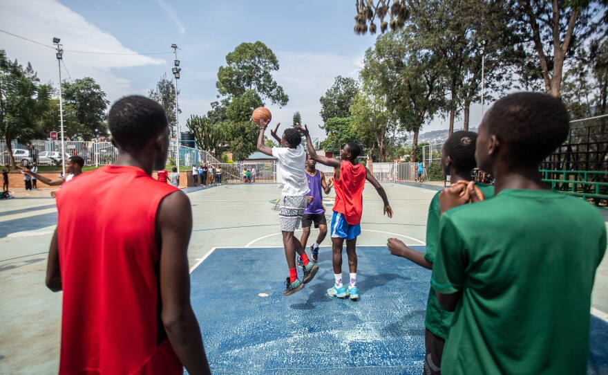 Players go through their paces in a training session at Club Rafiki.