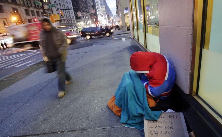 City officials struggle to find temporary housing as the homeless population grows and temperatures drop.