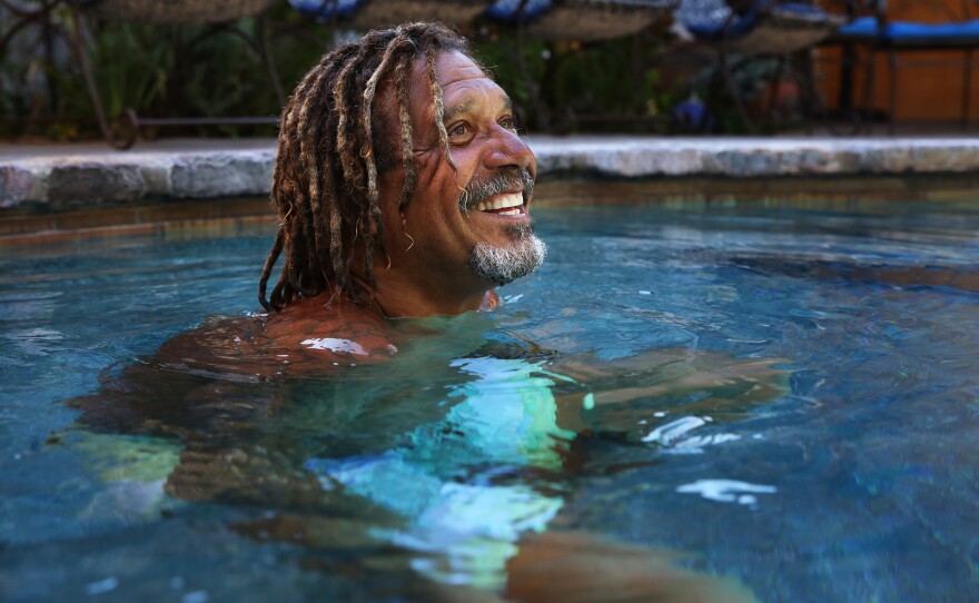 Cooper is known as the Swim Whisperer. He's been teaching swimming full-time since 1995.