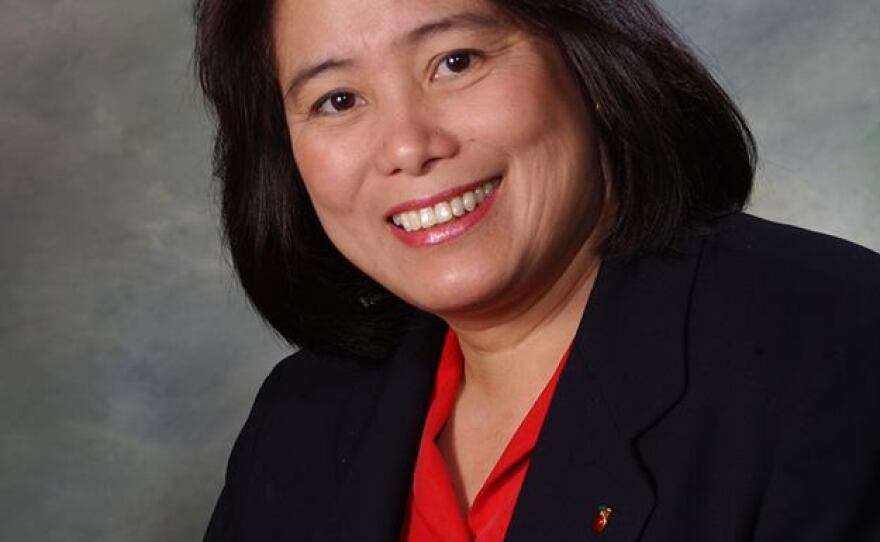 A portrait of former San Diego Unified School Board member Mitz Lee.