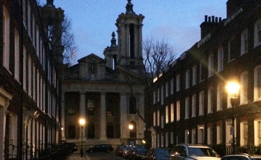 London is still home to 1,500 gas lamps — dating back to the early 1800s — such as these in Westminster's Smith Square.