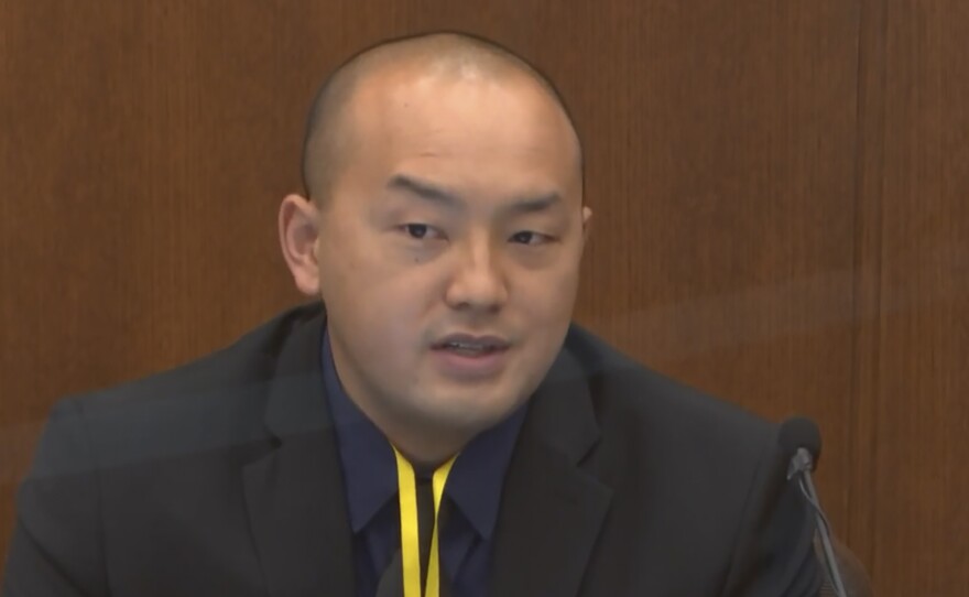 Minneapolis Park Police Officer Peter Chang testified on Tuesday in the trial of former Minneapolis police Officer Derek Chauvin. Chauvin is charged in the May 25, 2020 death of George Floyd.