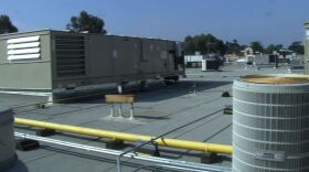 Air conditioning units on the roof of Casa De Balboa, Feb. 17, 2015.