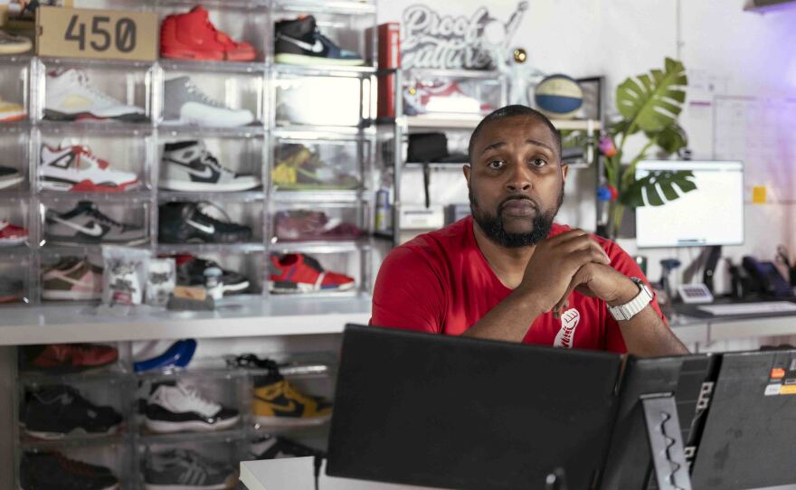 Richard Brown runs Proof Culture, a sneaker accessory company, out of his Ohio home. As a small importer, he's struggled to navigate toward tariff refunds.