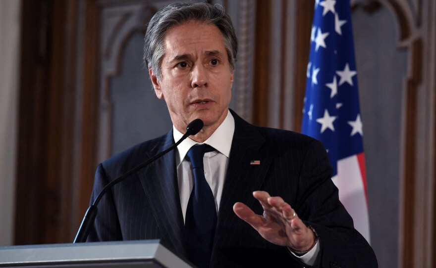 U.S. Secretary of State Antony Blinken said on Sunday that the U.S. and European allies are in talks over a potential restrictions on Russian oil exports.