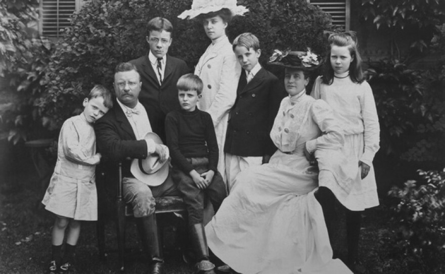 President Theodore Roosevelt with his family, 1903.