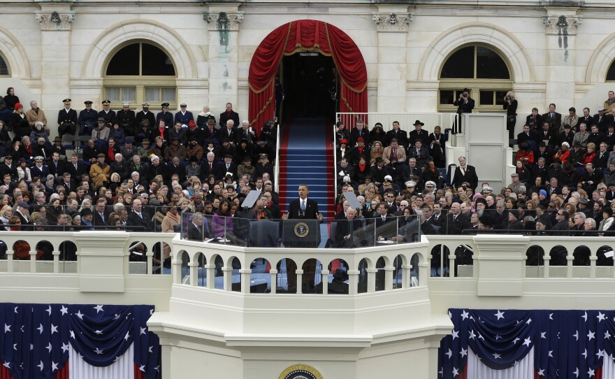 For his second inaugural address, President Obama defended government as central to harnessing the energy of American individuals.