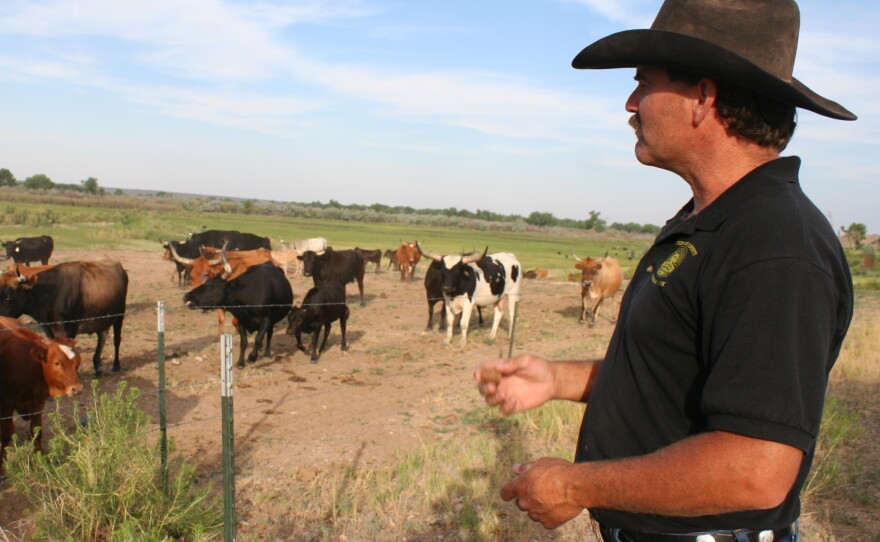 Dan Henrichs, a cattle rancher on the High Line Canal in Avondale, Colo., is also the local ditch superintendent.