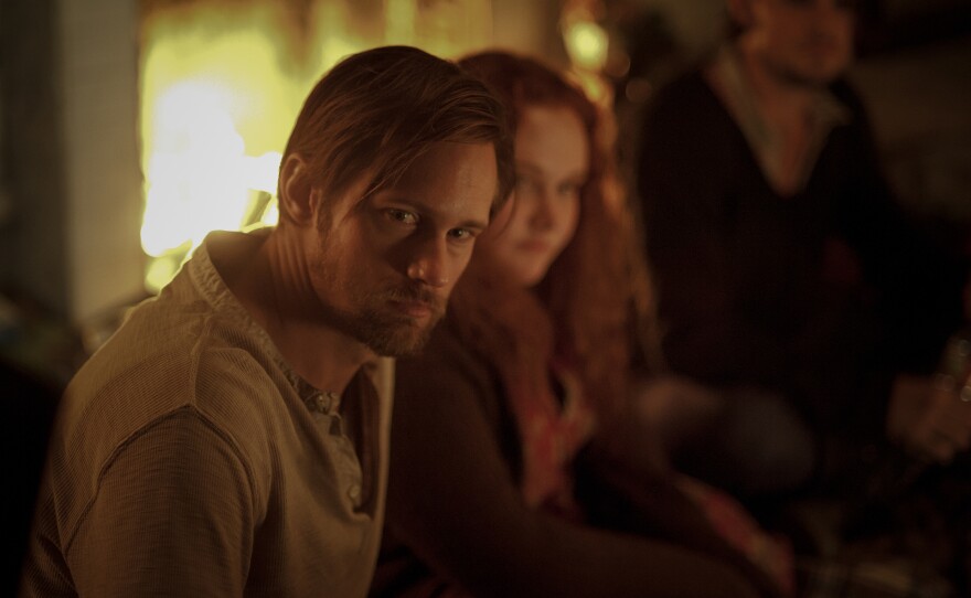 Alexander Skarsgård plays an activist who argues for "an eye for an eye" in "The East."