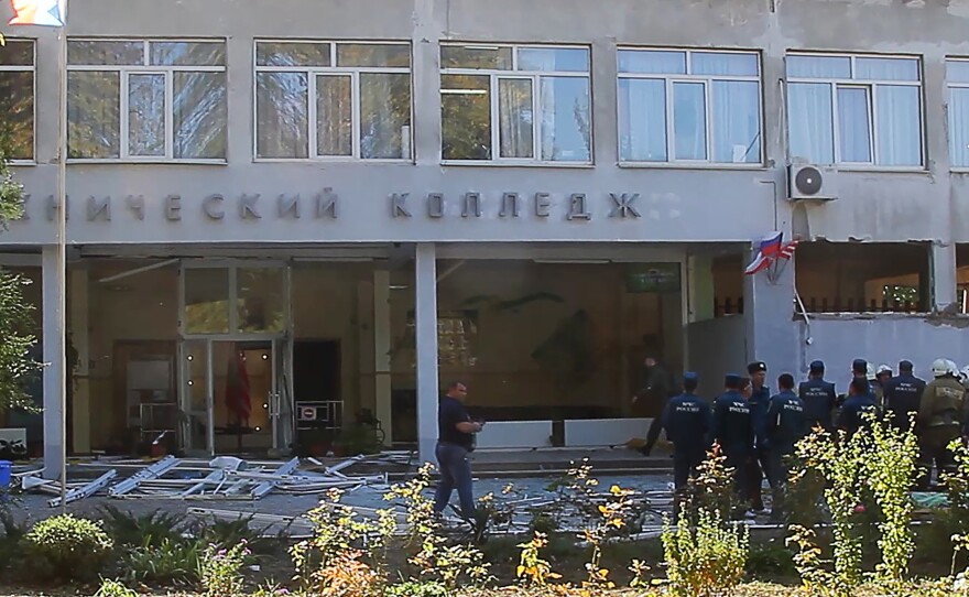 Gunfire and an explosion rocked a technical school in Crimea on Wednesday. At least 17 people were killed and 40 others were wounded in the attack, reports said.