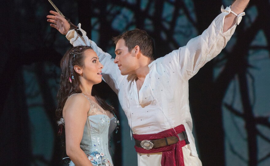 Isabel Leonard as Miranda and Alek Shrader as Ferdinand in Thomas Adès' "The Tempest."