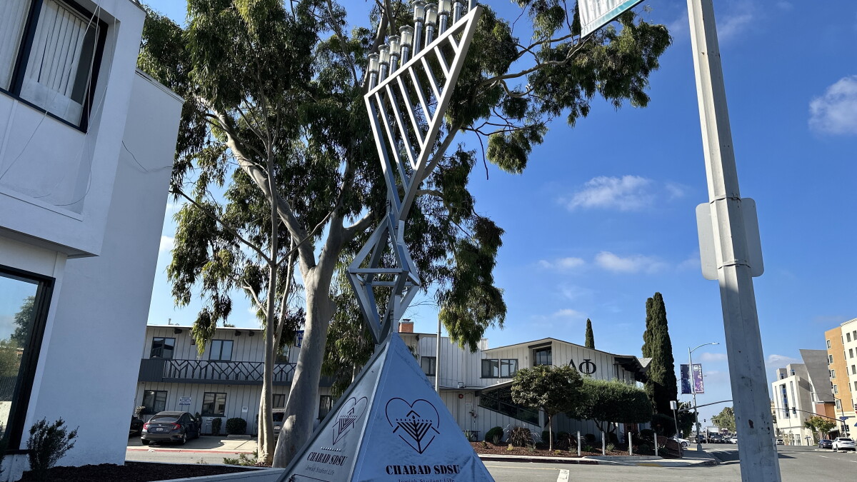 Hanukkah brings a new and stronger menorah to SDSU's Chabad House - Vimarsana News