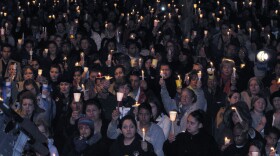 More than 1,000 people gathered for a candlelight vigil at Escondido High School to remember 14-year-old Amber Dubois on March 8, 2010.