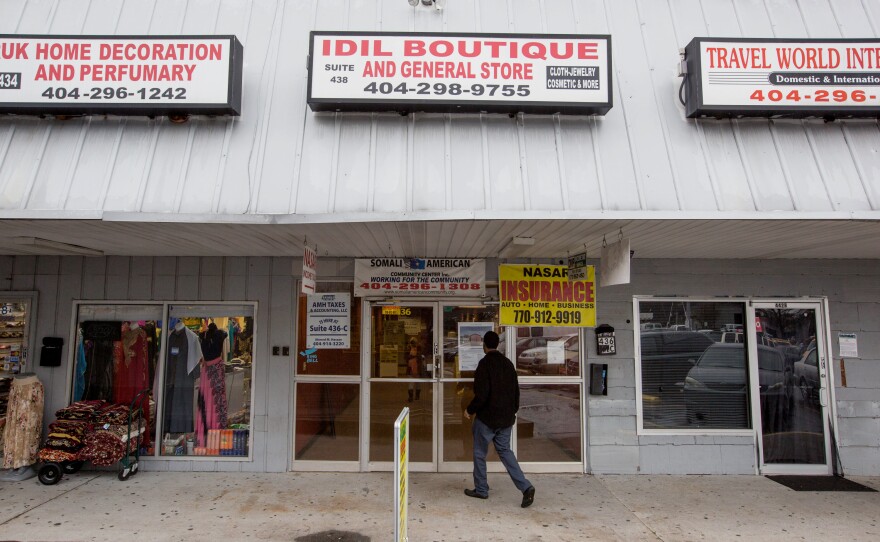 The Somali American Community Center is located in a shopping center that caters primarily to Somalis.