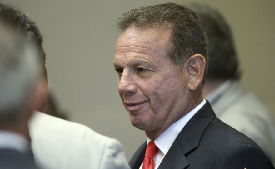 Former Broward County Sheriff Scott Israel, seen on Monday. The state Senate voted Wednesday to confirm his ouster by Gov. Ron DeSantis over the performance of his department in the 2018 high school shootings in Parkland.