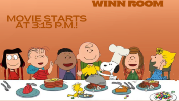 'Happy Thanksgiving Charlie Brown!'