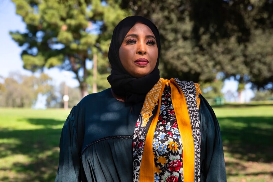 Safiyo Jama, a San Diego resident from Somalia, translates and helps fellow Somali immigrants when they vote.