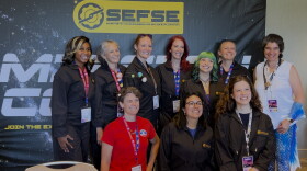 A few of the 65 If/Then Ambassadors and scientists running Mission Control at Comic-Con. July 24, 2026
