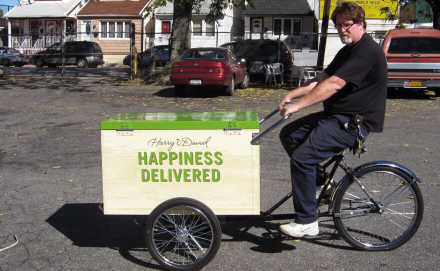 Worksman Cycles makes trikes for food vending as well as cycles for general deliveries. Most of its customers are independent businesses, but some are larger national chains like gourmet food purveyor Harry and David, whose food bike is pictured above.