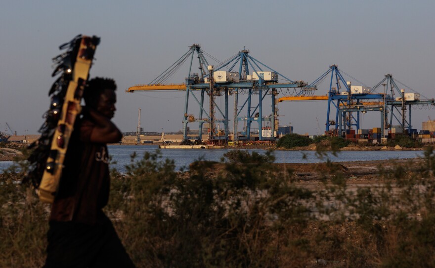 Port Sudan Harbor seen on Sept. 10.