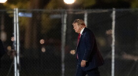 President Donald Trump walks on the Ellipse as he arrives on Marine One near the White House, Friday, Aug. 21, 2026, in Washington.