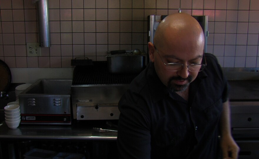 Simon Moghadam is the owner of the Greek Corner Café