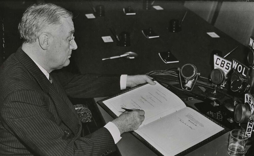 Franklin Roosevelt in Washington D.C., Nov. 9, 1943.