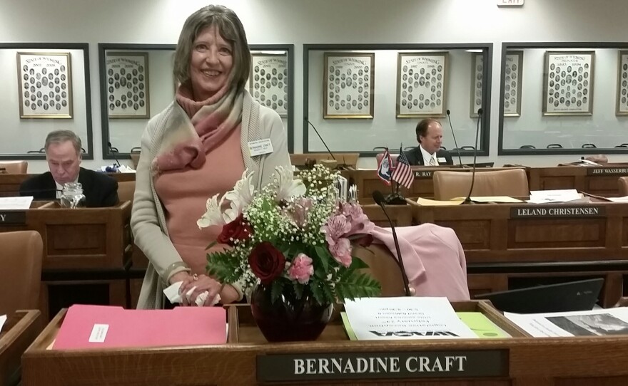 State Senator Bernadine Craft is the only female member of Wyoming's 30 seat Senate.