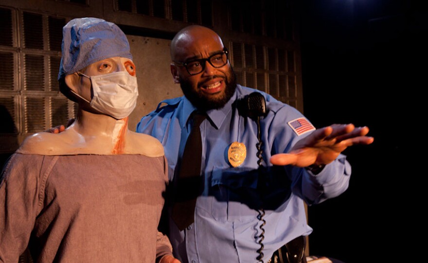 Marlon Grace plays Mace, a security guard at the morgue, in "Re-Animator The Musical."