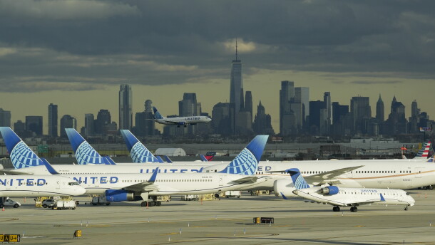 United Airlines aircraft are seen at the Newark Liberty International Airport in New Jersey in 2023.