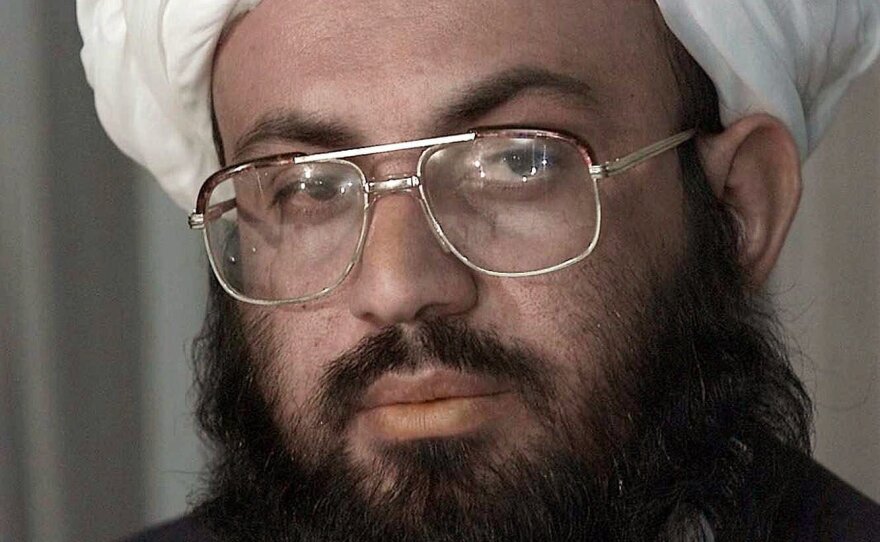 Wakil Ahmad Muttawakil, the Taliban's foreign minister, meets with reporters at the Intercontinental Hotel on Sept. 11, 2001, in Kabul. Speaking shortly after the terrorist attacks in the U.S., he said he was sure al-Qaida leader Osama bin Laden was not involved and that he remained an honored guest in Afghanistan.