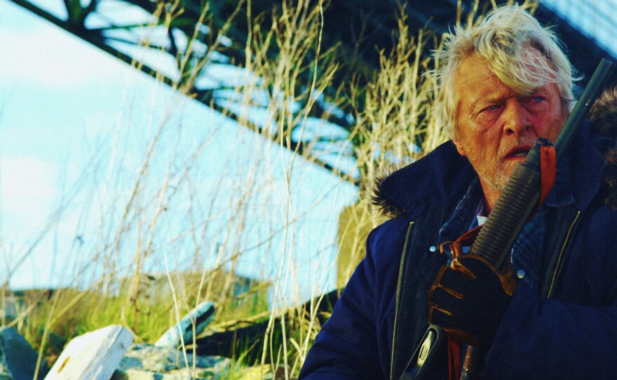 Rutger Hauer stars as "Hobo With a Shotgun"
