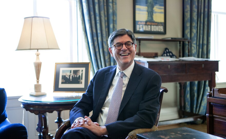 Secretary Jack Lew in his office at the U.S. Department of the Treasury in Washington, D.C., on Wednesday.