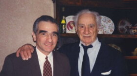 Martin Scorsese (L) with Elia Kazan