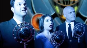 This photo features actors from The Intergalactic Nemesis Live-Action Graphic Novel. 