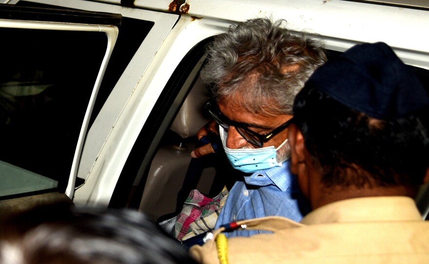 Gautam Navlakha, one of those accused in the Bhima Koregaon case, on Nov. 19, 2022.