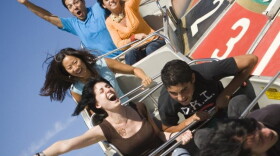 Guests having big fun on a ride at the Big Fresno Fair. 