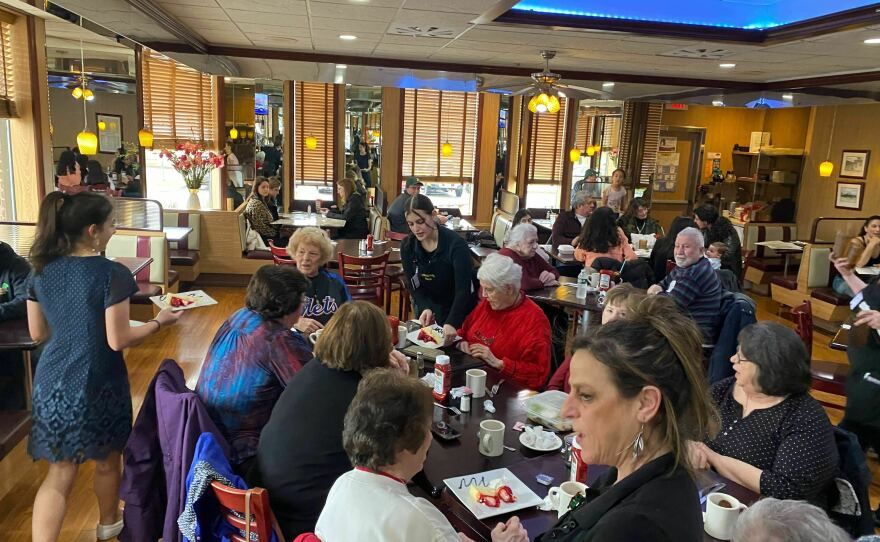 Inside Townsquare Diner in Wharton, New Jersey in 2024.