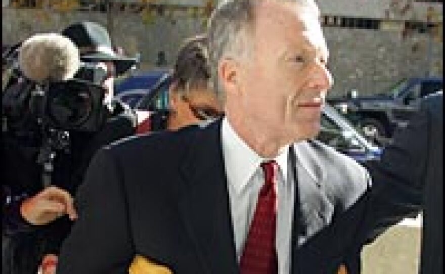 The former chief of staff to Vice President Dick Cheney, I. Lewis Libby, arrives at federal court in Washington, D.C., Nov. 3.