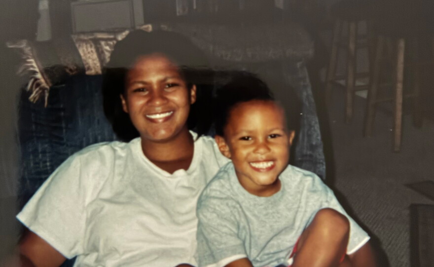 Jessica Neal with her son Jonah Neal when he was a child. As a young adult, he began to struggle with his mental health.