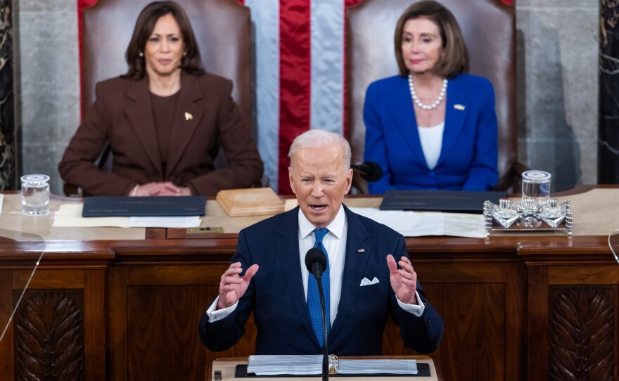 In President Biden's State of the Union address on Tuesday night, racial justice issues were not a focus.