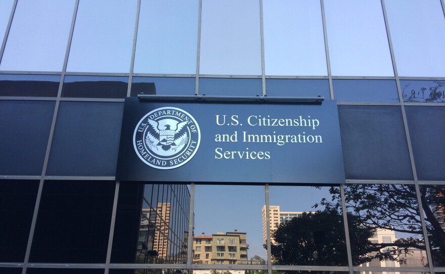 The U.S. Citizenship and Immigration Services building in San Diego is shown in this photo, Sept. 5, 2017. 