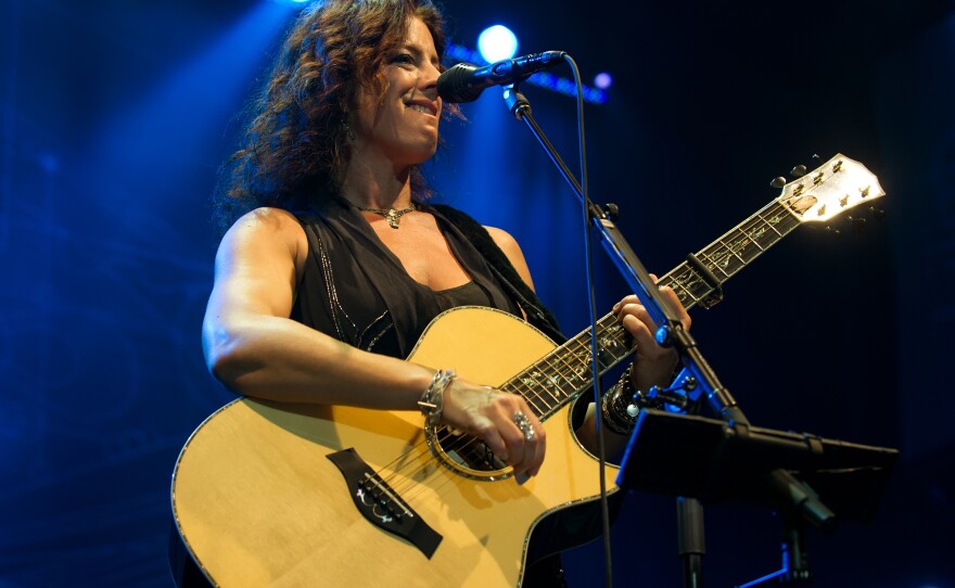 Lilith Fair founder Sarah McLachlan performs during its 2010 revival in Camden, New Jersey.