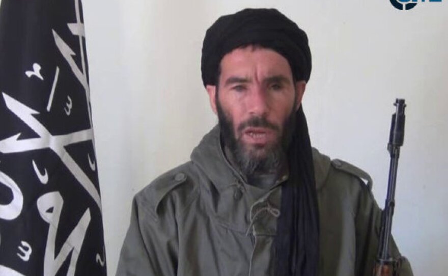 This undated file image purports to show militant militia leader Moktar Belmoktar, the al-Qaida associate given a scathing performance review.
