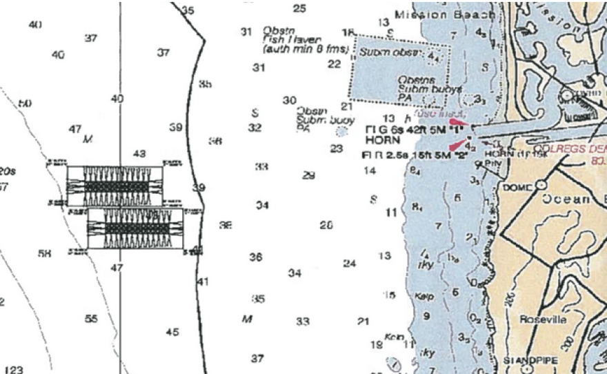 The proposed location of the Rose Canyon Fisheries aquaculture project off San Diego's coast.